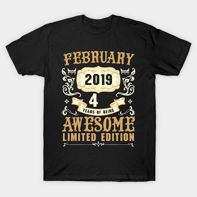 February 2019 4 Years Of Being Awesome Limited Edition T-Shirt by Kesehatan Ibu Dan Anak